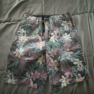 American Eagle Outfitters Floral Men's Shorts - Black, Pink, Green